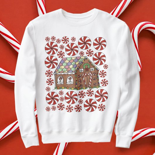 Gingerbrood House Snoep Ugly KerstSweater Trui