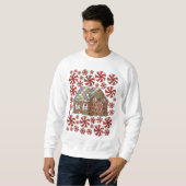Gingerbrood House Snoep Ugly KerstSweater Trui (Voorkant volledig)