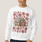 Gingerbrood House Snoep Ugly KerstSweater Trui (Voorkant)