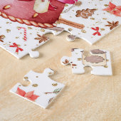 Gingerbrood House Snow Wereldbol Puzzle Legpuzzel (Zijkant)