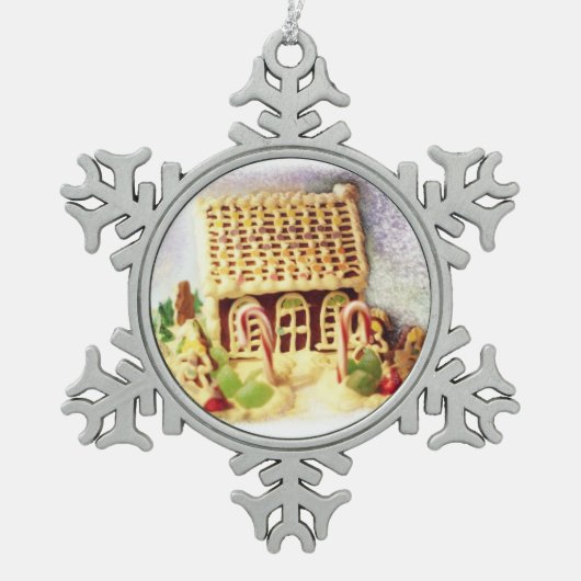 Gingerbrood House Snowflake Ornament (Voorkant)
