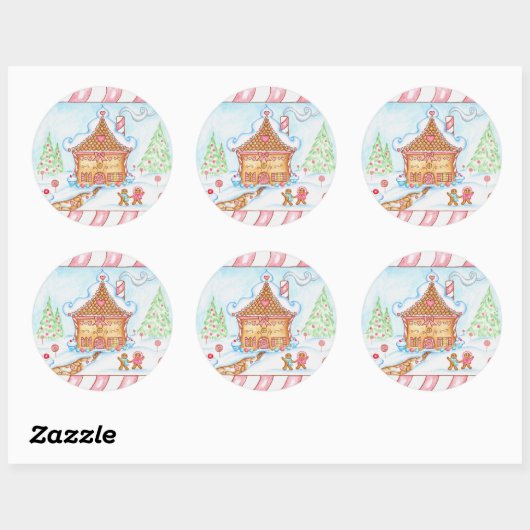 Gingerbrood House Sticker (Vel)