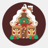 Gingerbrood House Sticker (Voorkant)