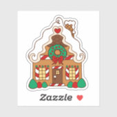 Gingerbrood House Sticker (Vel)