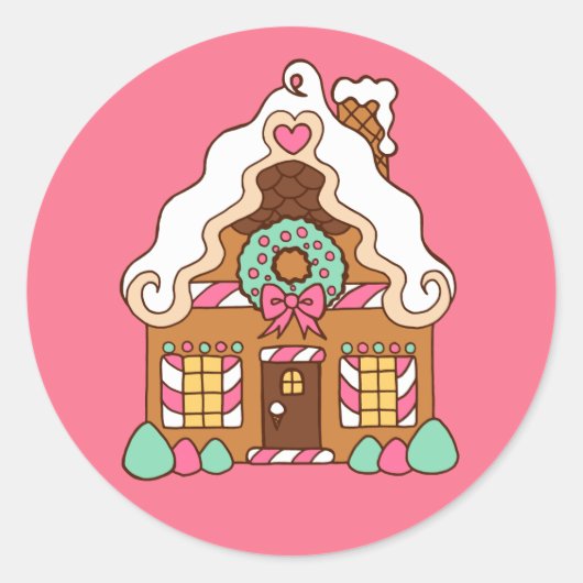 Gingerbrood House Sticker (Voorkant)