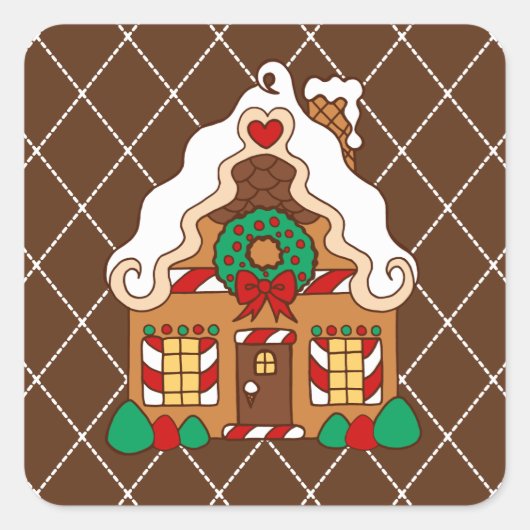 Gingerbrood House Stickers (Voorkant)