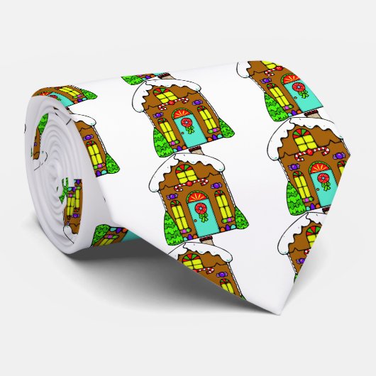 Gingerbrood House Stropdas (Opgerold)