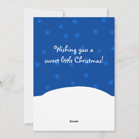 Gingerbrood House Sugar en Spice Sweet Kerstmis Feestdagenkaart (Achterkant)