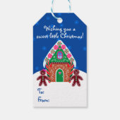 Gingerbrood House Sweet Kerstmis Baking Cadeaulabel (Achterkant)