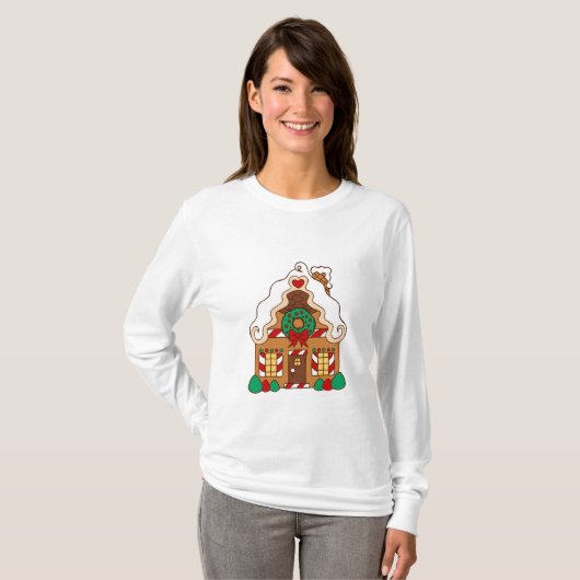 Gingerbrood House T-Shirt (Voorkant volledig)
