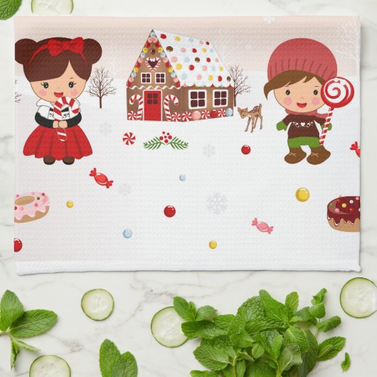 Gingerbrood House Theedoek (Gevouwen)