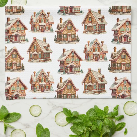 Gingerbrood House Theedoek (Gevouwen)