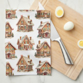 Gingerbrood House Theedoek (Quarter Fold)