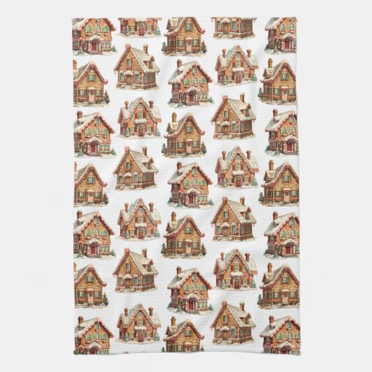 Gingerbrood House Theedoek (Verticaal)