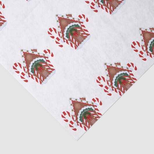 Gingerbrood House Tissuepapier (Detail)