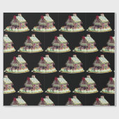 Gingerbrood House Treking Wrapping Paper Cadeaupapier (Vlak)