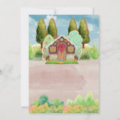 Gingerbrood House tweeling verjaardag Kaart (Achterkant)