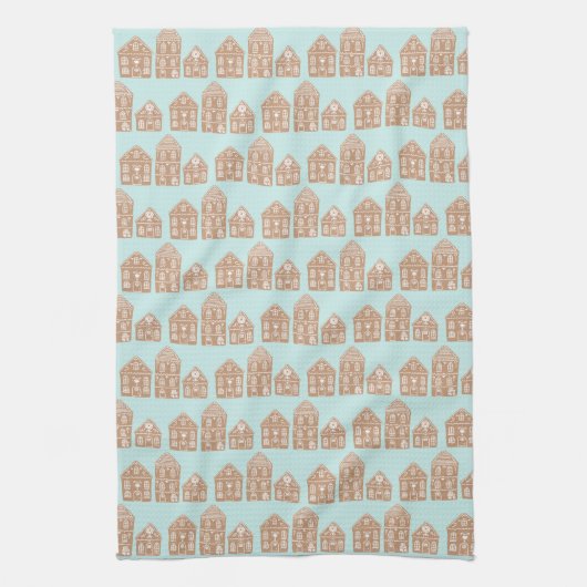 Gingerbrood House Village Kitchen Towel Theedoek (Verticaal)