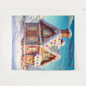 Gingerbrood House Wandkleed (Voorkant (horizontaal))