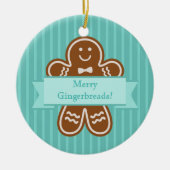 Gingerbrood Hugs Keramisch Ornament (Voorkant)