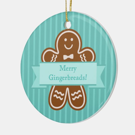 Gingerbrood Hugs Keramisch Ornament (Links)