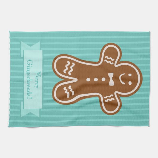 Gingerbrood Hugs Theedoek (Horizontaal)