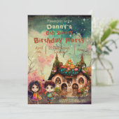 Gingerbrood Huis angstaanjagende verjaardag Kaart (Staand voorkant)