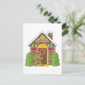 Gingerbrood Huis en Man Briefkaart (Staand voorkant)