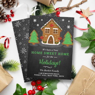 Gingerbrood Huis nieuwe startpunt voor Feestdagen Feestdagenkaart