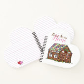 GingerBrood Huis Thuis Sweet Thans Kerstmis Notitieboek (Binnen)