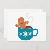 Gingerbrood in de beker briefkaart (Voorkant / Achterkant)