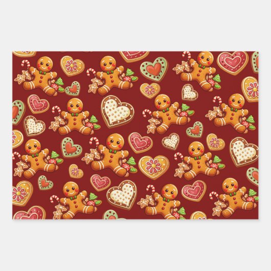 Gingerbrood Inpakpapier Vel (Voorkant 3)