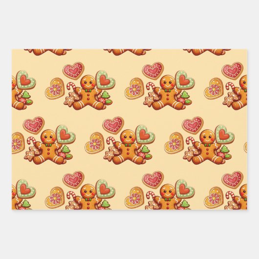 Gingerbrood Inpakpapier Vel (Voorkant 2)