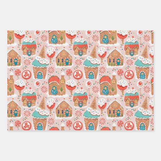 Gingerbrood Inpakpapier Vel (Voorkant 3)