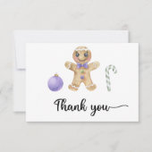 Gingerbrood jongen bedankt je kaart (Voorkant)