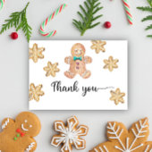 Gingerbrood jongen bedankt je kaart