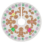 Gingerbrood, jongens en meisjes kerstboom rok (Voorkant)