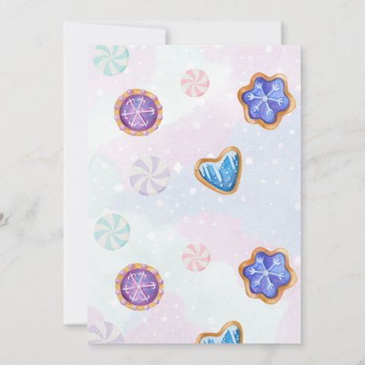 Gingerbrood Kaart (Achterkant)