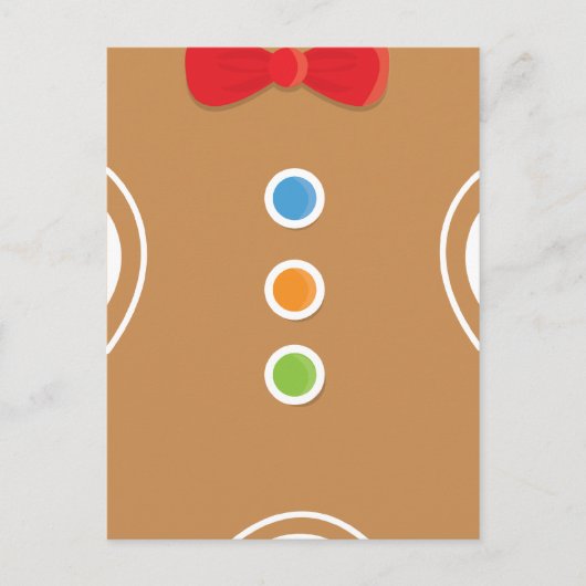 Gingerbrood-kaart Briefkaart (Voorkant)