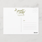 Gingerbrood, katten en spun-suiker - Handgeschilde Briefkaart (Achterkant)