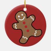 Gingerbrood Keramisch Ornament (Achterkant)