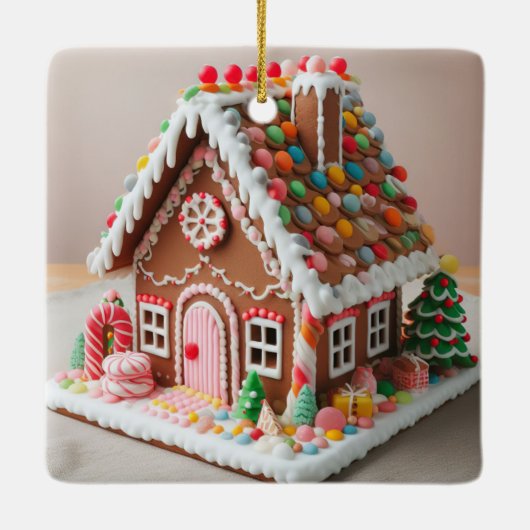 Gingerbrood Keramisch Ornament (Achterkant)