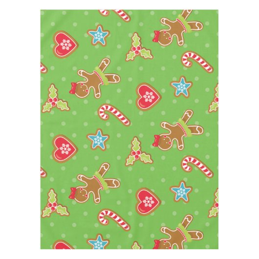 Gingerbrood Kerst-kerstcadeau Tafelkleed (Voorkant)