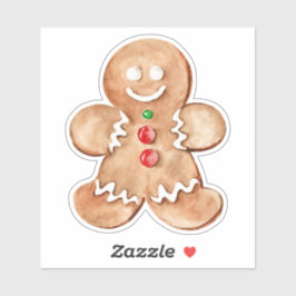 Gingerbrood Kerst sticker