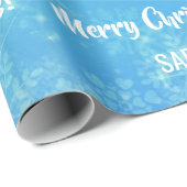 Gingerbrood - kerstboom Snowman personaliseren Cadeaupapier (Rol Hoek)