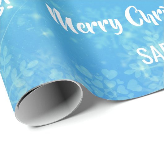 Gingerbrood - kerstboom Snowman personaliseren Cadeaupapier (Rol Hoek)