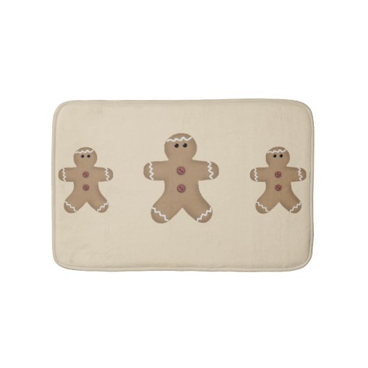 Gingerbrood kerstcadeau voor mannen badmat (Voorkant)