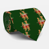 Gingerbrood Kerstfeestdag Funny Stropdas (Opgerold)