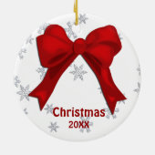 Gingerbrood kerstfeestmaal keramisch ornament (Achterkant)