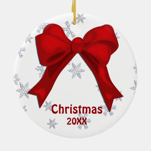 Gingerbrood kerstfeestmaal keramisch ornament (Achterkant)